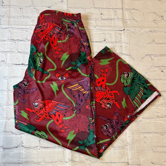 Dressed in Lala NWOT Wild Whimsey Satin Pant (pant only) - Picture 2 of 12